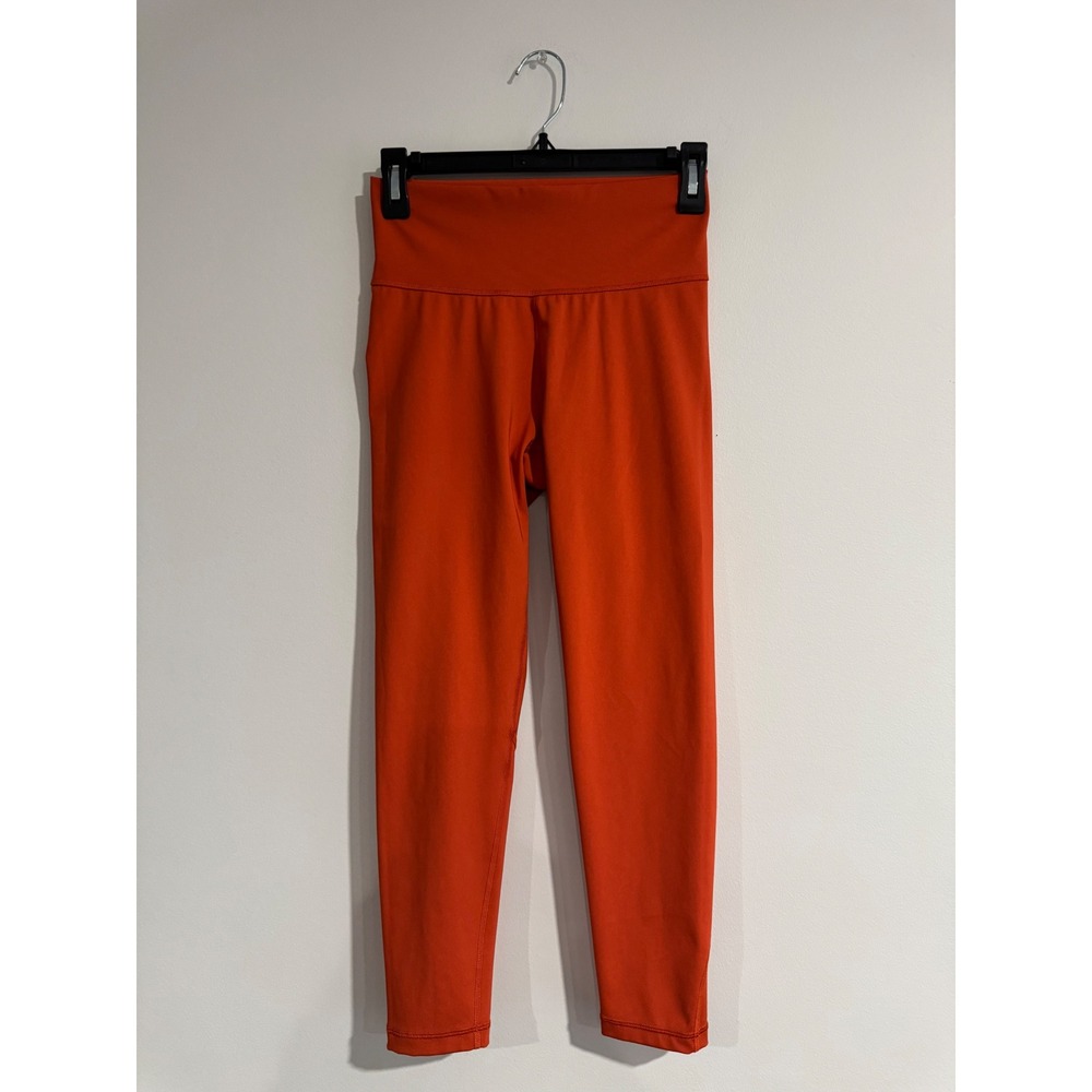 Adidas AEROREADY High-Waisted 7/8 Leggings Womens M Orange Activewear Sporty Gym